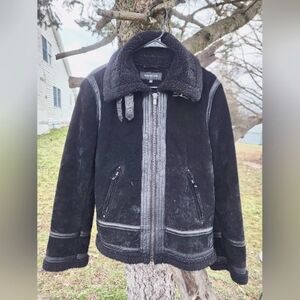 Jones New York Black Leather Jacket